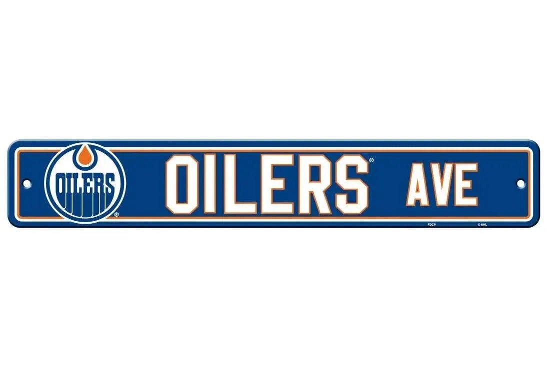  Edmonton Oilers 4x24 Plastic Street Sign Collectible -  ToylandEU™