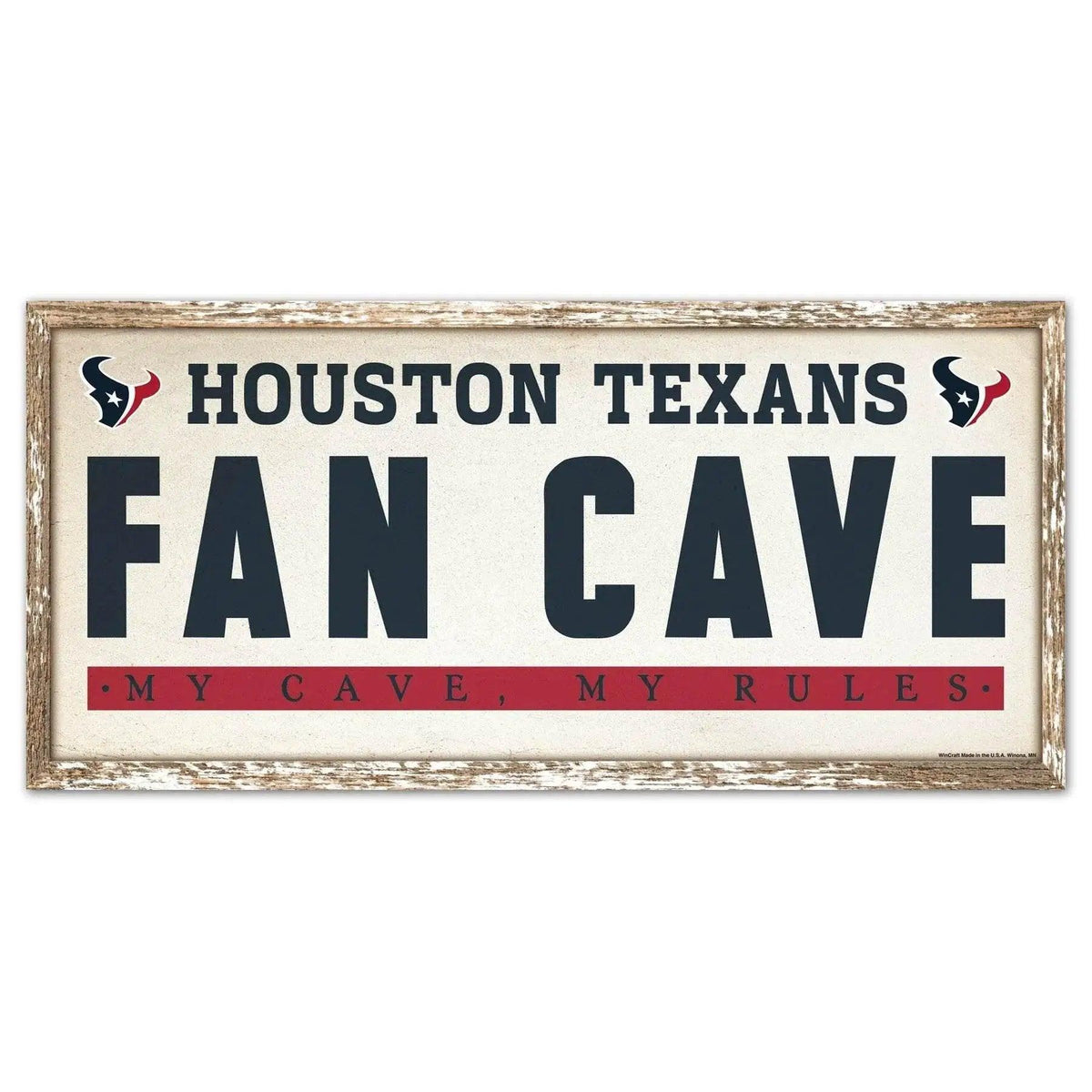  Houston Texans Signed 8x17 Wood Fan Cave Wall Decor -  ToylandEU™