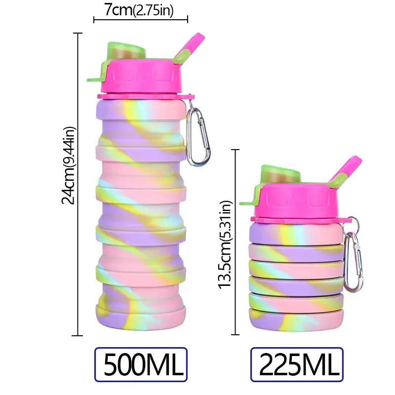  Silicone Foldable Water Bottle Camouflage Leakproof -  ToylandEU™