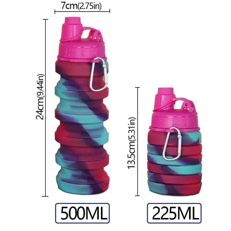 Silicone Foldable Water Bottle Camouflage Leakproof -  ToylandEU™