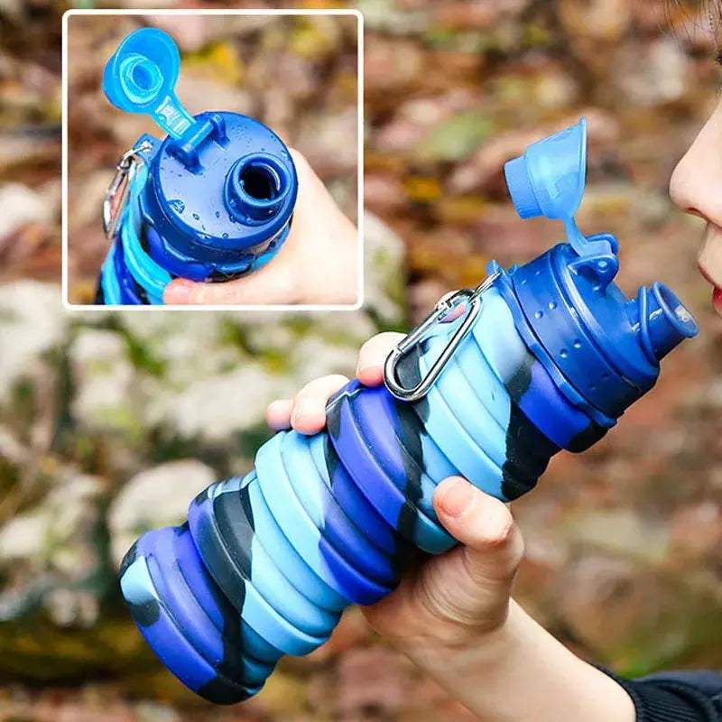  Silicone Foldable Water Bottle Camouflage Leakproof -  ToylandEU™