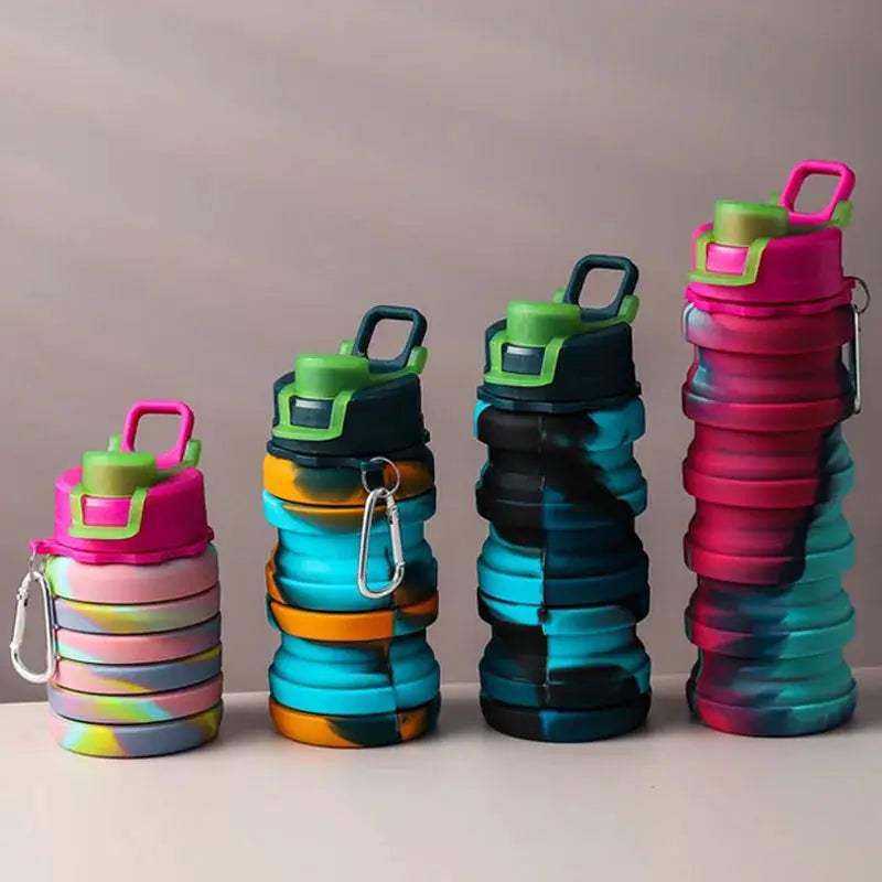  Silicone Foldable Water Bottle Camouflage Leakproof -  ToylandEU™