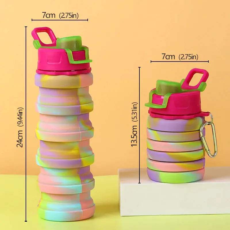  Silicone Foldable Water Bottle Camouflage Leakproof -  ToylandEU™