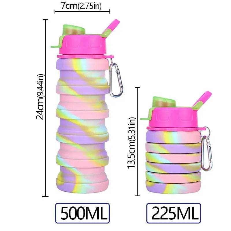  Silicone Foldable Water Bottle Camouflage Leakproof -  ToylandEU™