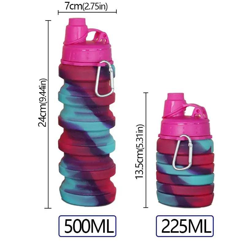  Silicone Foldable Water Bottle Camouflage Leakproof -  ToylandEU™