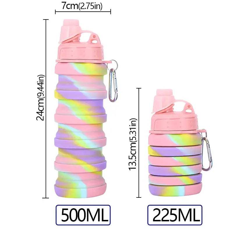  Silicone Foldable Water Bottle Camouflage Leakproof -  ToylandEU™