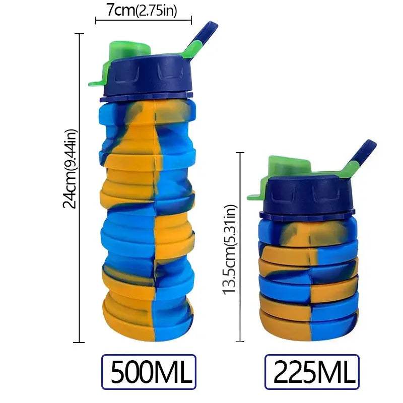  Silicone Foldable Water Bottle Camouflage Leakproof -  ToylandEU™
