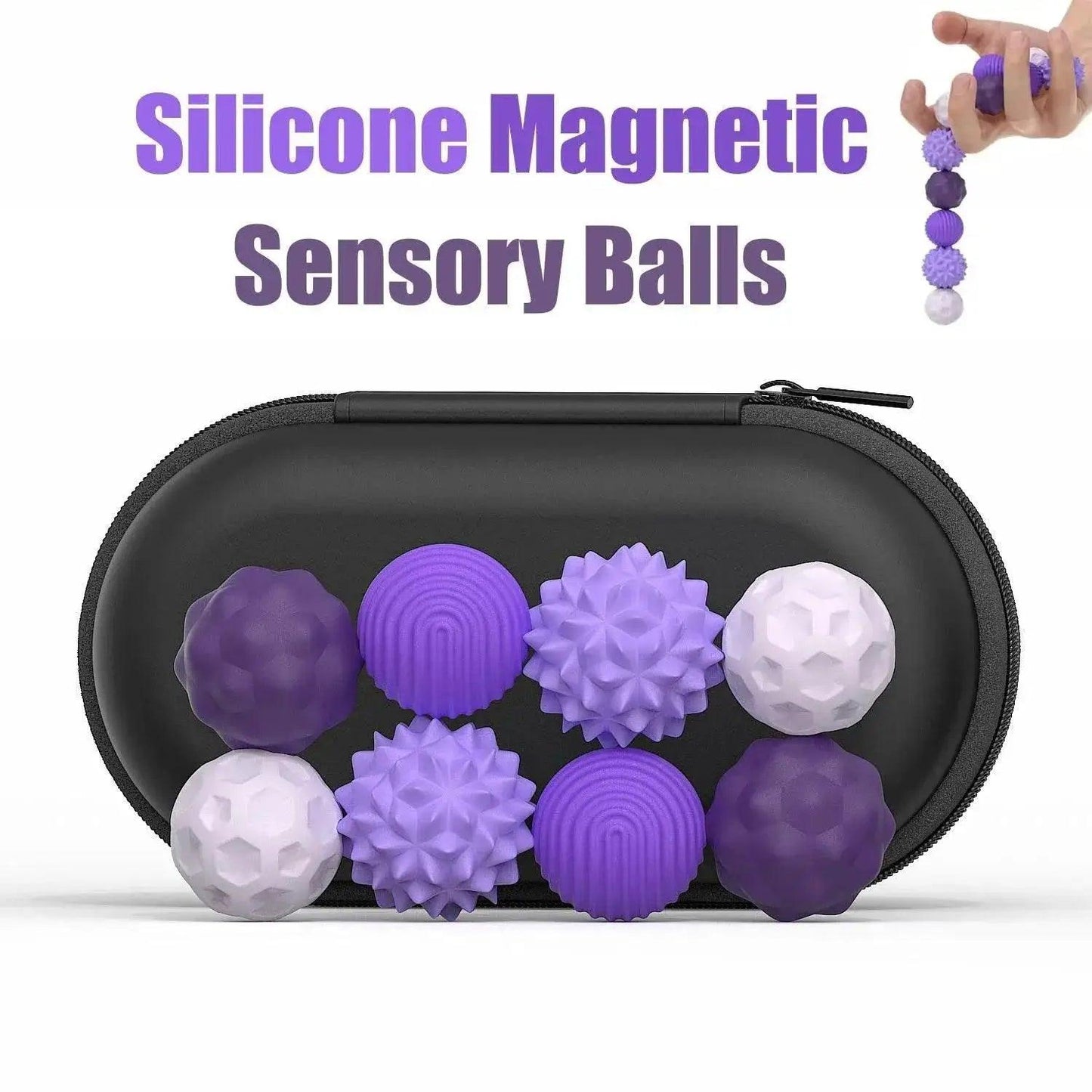  Silicone Magnetic Sensory Balls Fidget Toy for Stress Relief -  ToylandEU™
