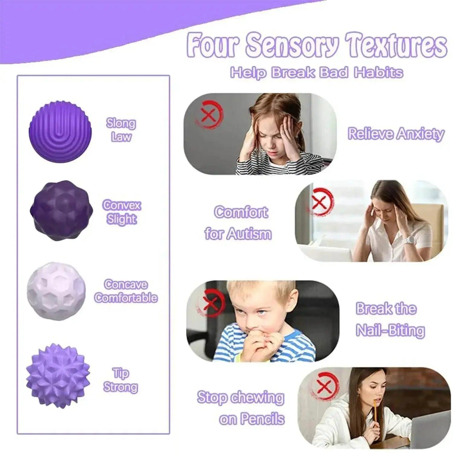  Silicone Magnetic Sensory Balls Fidget Toy for Stress Relief -  ToylandEU™