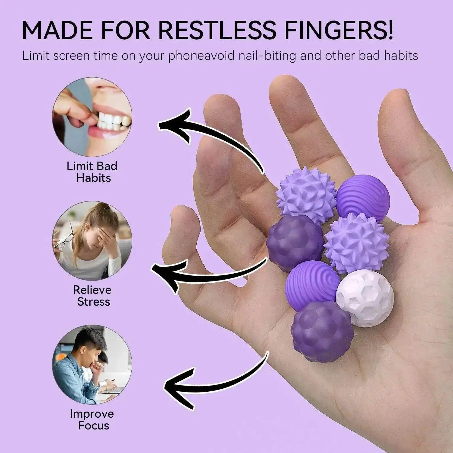  Silicone Magnetic Sensory Balls Fidget Toy for Stress Relief -  ToylandEU™