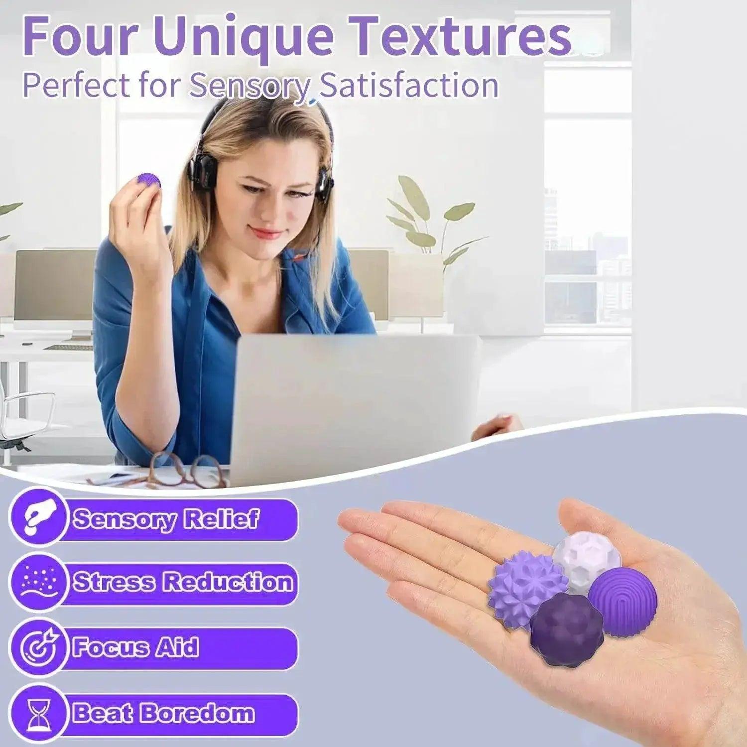  Silicone Magnetic Sensory Balls Fidget Toy for Stress Relief -  ToylandEU™