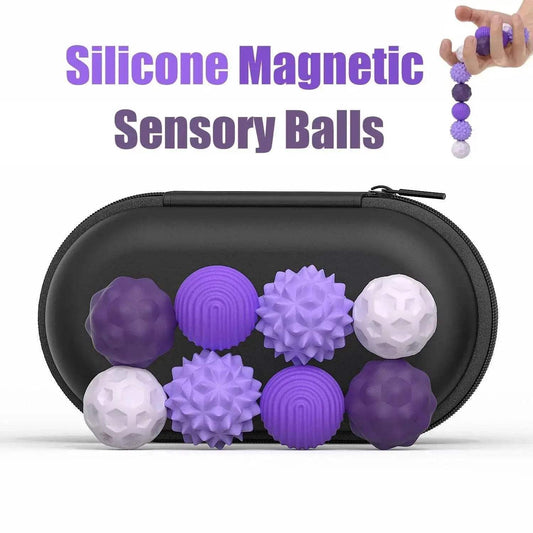 Silicone Magnetic Sensory Balls Fidget Toy for Stress Relief - ToylandEU