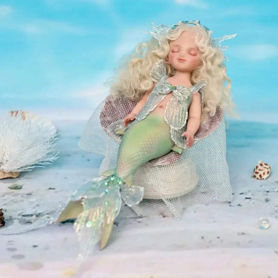  Silicone Mermaid Doll Soft Touch Reborn Rooted Hair -  ToylandEU™