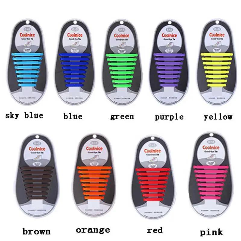  Silicone No Tie Shoelaces Odorless Secure Fit -  ToylandEU™