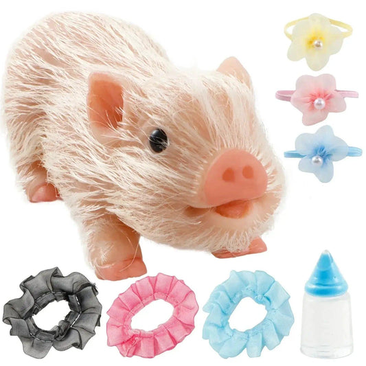  Silicone Pig Toy Doll With Clothes Realistic Soft Body -  ToylandEU™