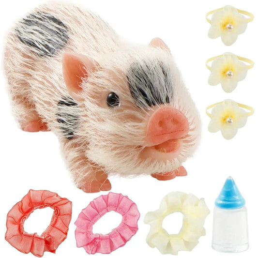  Silicone Pig Toy Doll With Clothes Realistic Soft Body -  ToylandEU™