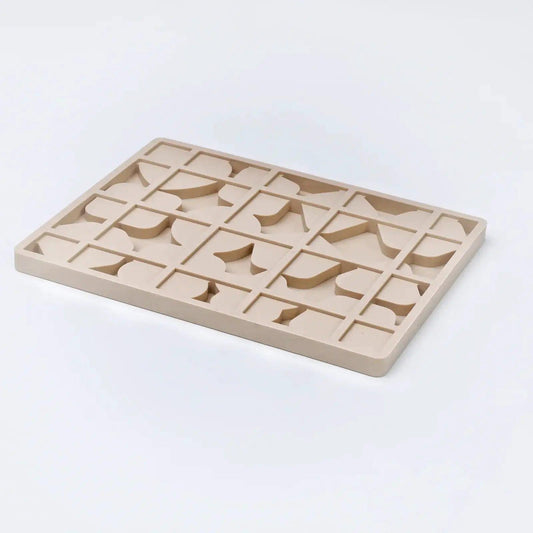  Silicone Puzzle Montessori Toy Shape Matching Non Toxic -  ToylandEU™