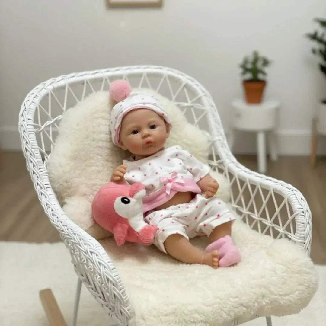 Silicone Reborn Baby Doll 13 Inch Lifelike Soft Touch - ToylandEU