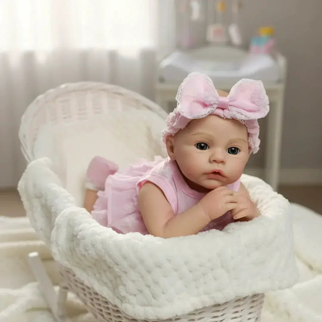 Silicone Reborn Baby Doll 33cm Lifelike Washable Premium - ToylandEU
