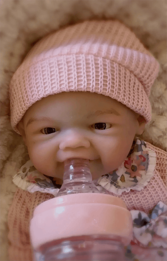 Silicone Reborn Baby Doll 33cm Open Mouth Soft Touch Deluxe -  ToylandEU™