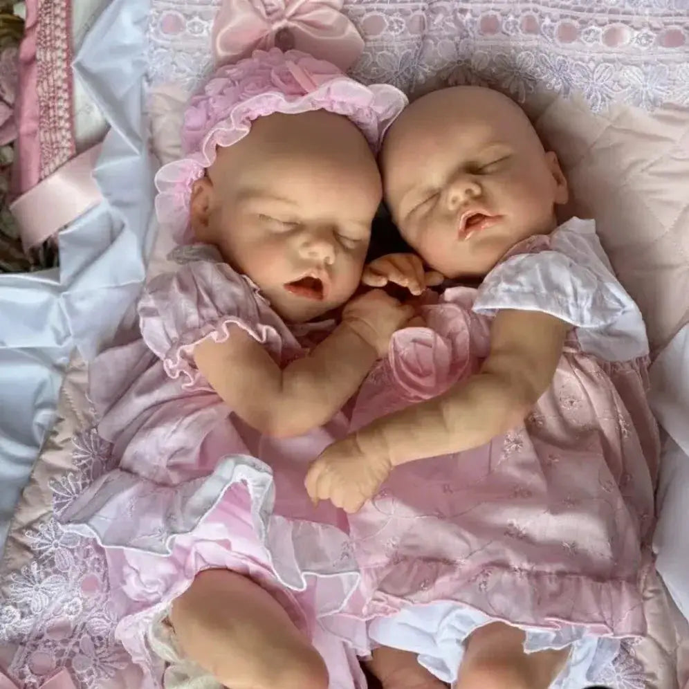 Silicone Reborn Baby Doll 42 45 Cm Open Mouth Washable - ToylandEU