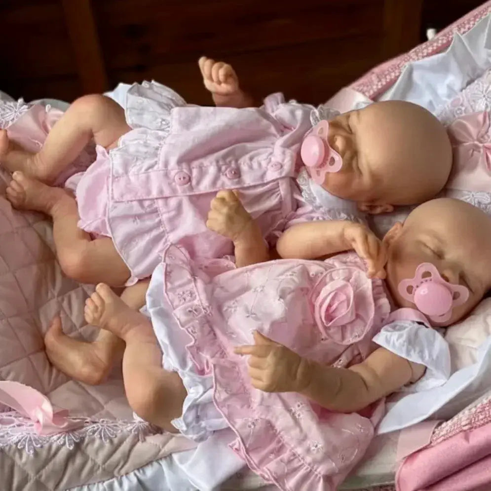 Silicone Reborn Baby Doll 42 45 Cm Open Mouth Washable - ToylandEU