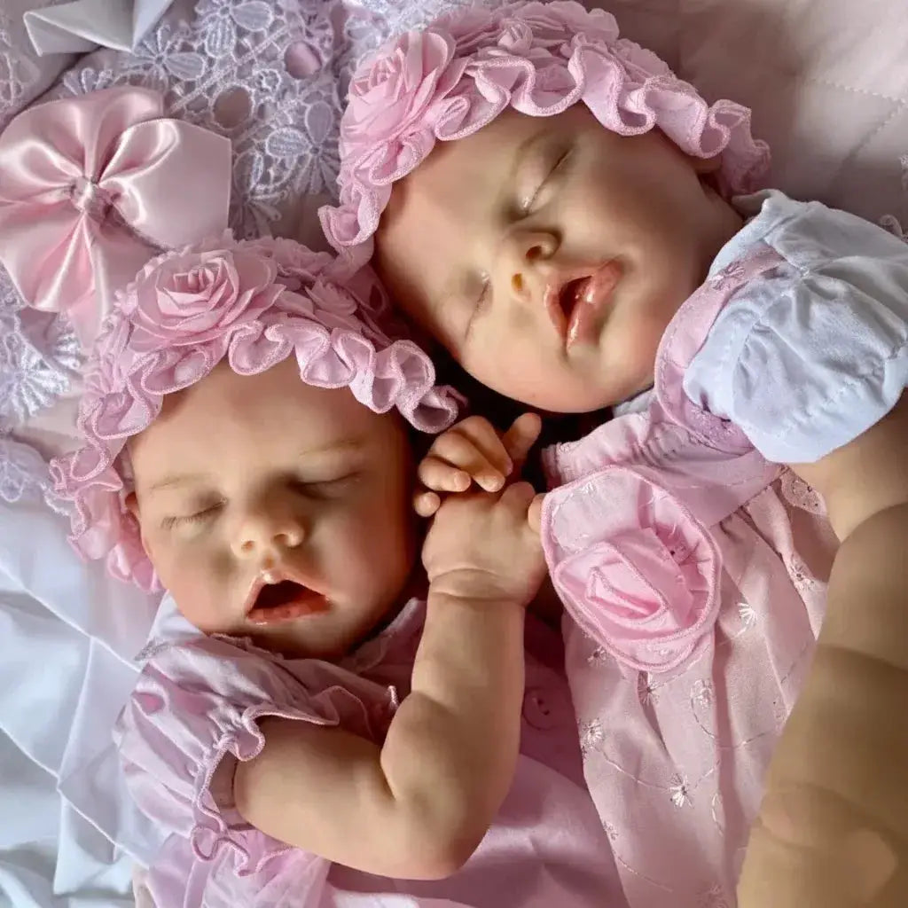 Silicone Reborn Baby Doll 42 45 Cm Open Mouth Washable - ToylandEU