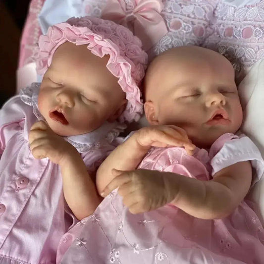  Silicone Reborn Baby Doll 42-45cm Open Mouth Washable -  ToylandEU™