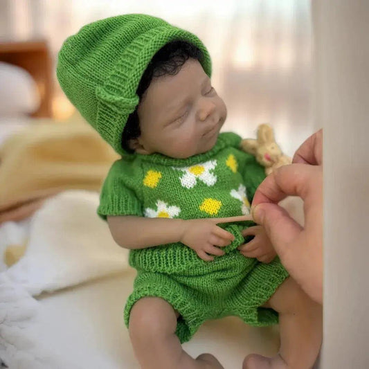  Silicone Reborn Baby Doll Dark Skin Rooted Hair Limited -  ToylandEU™
