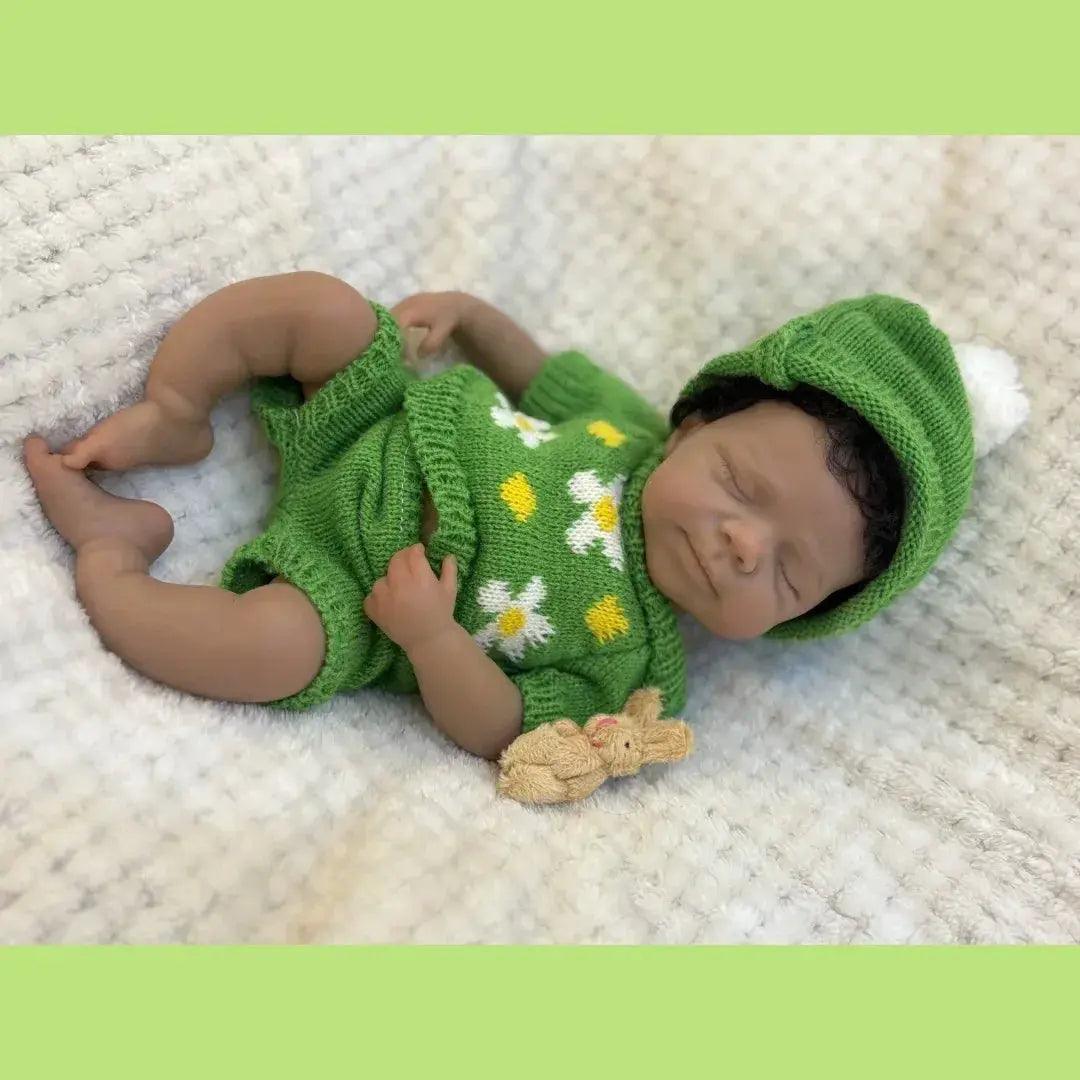  Silicone Reborn Baby Doll Dark Skin Rooted Hair Limited -  ToylandEU™