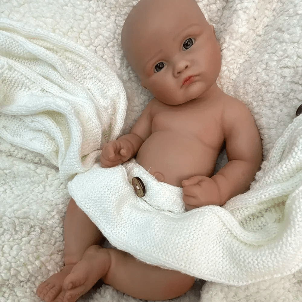 Silicone Reborn Baby Doll Open Mouth 18 Inch Memorial Keepsake - ToylandEU
