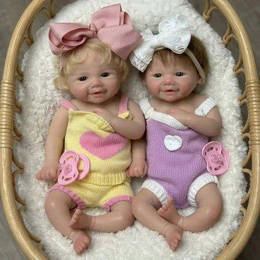  Silicone Reborn Baby Doll Rooted Hair Open Mouth Elite -  ToylandEU™