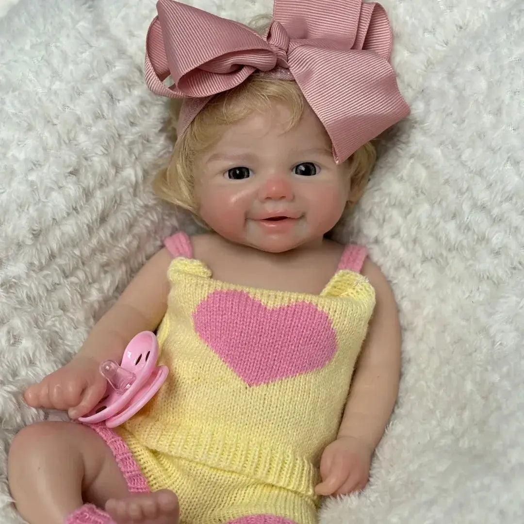  Silicone Reborn Baby Doll Rooted Hair Open Mouth Elite -  ToylandEU™