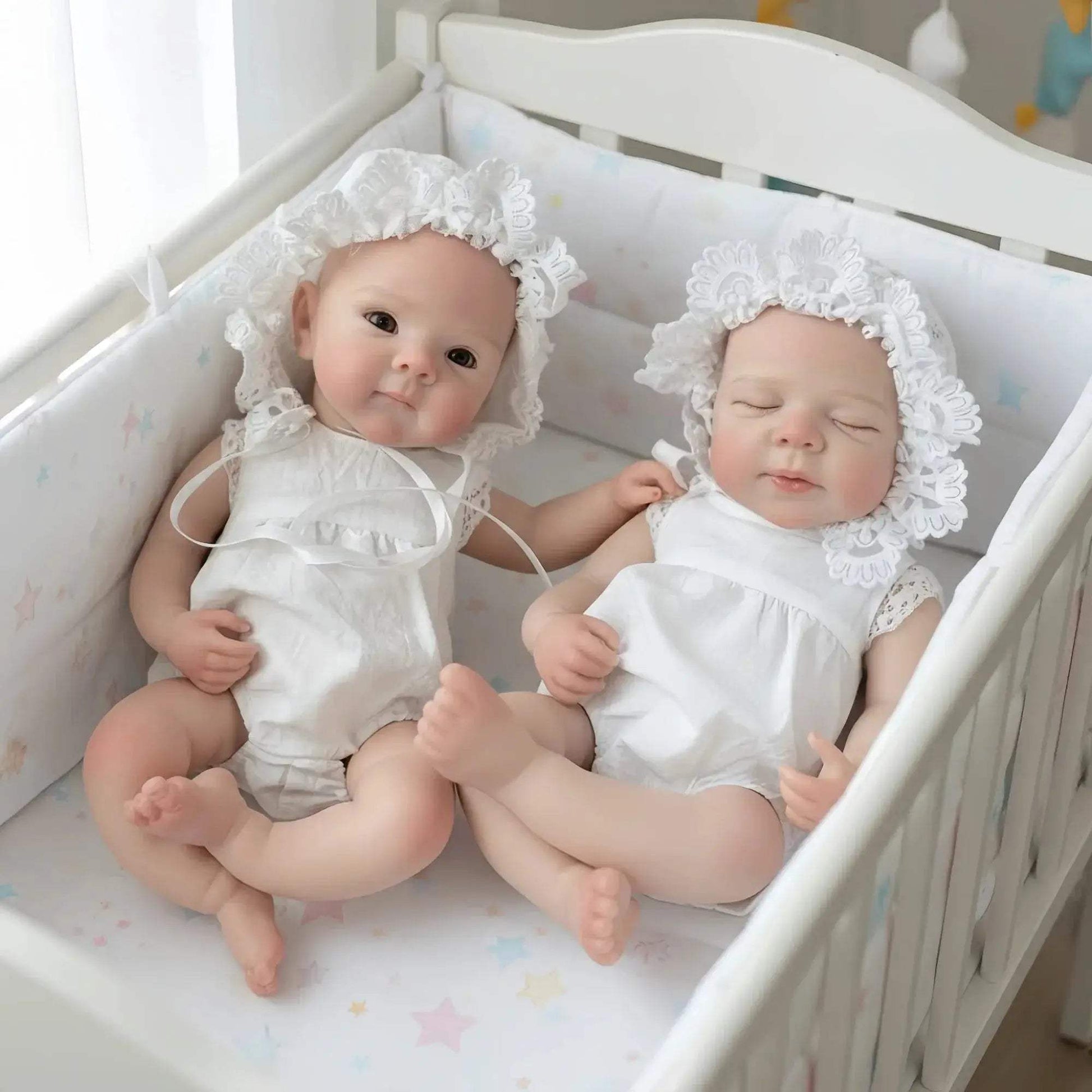 Silicone Reborn Baby Dolls 33cm Open Mouth Washable Body - ToylandEU