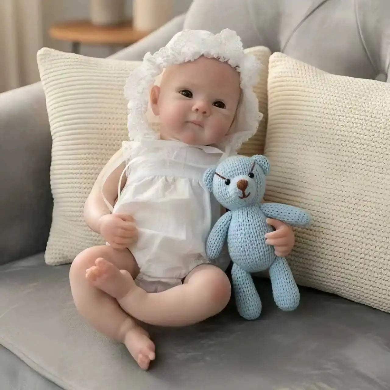 Silicone Reborn Baby Dolls 33cm Open Mouth Washable Body - ToylandEU
