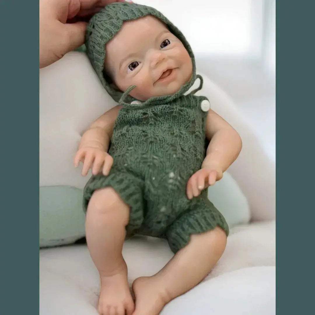 Silicone Reborn Boy Doll Open Mouth With 3D Painted Skin - ToylandEU