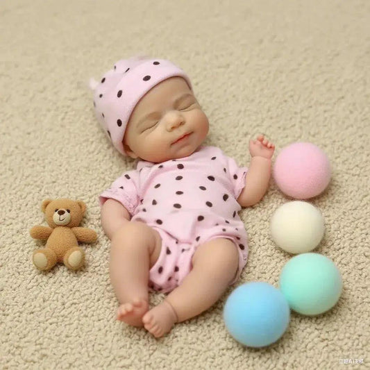  Silicone Reborn Doll 13 Inch Open Mouth 3D Painted -  ToylandEU™