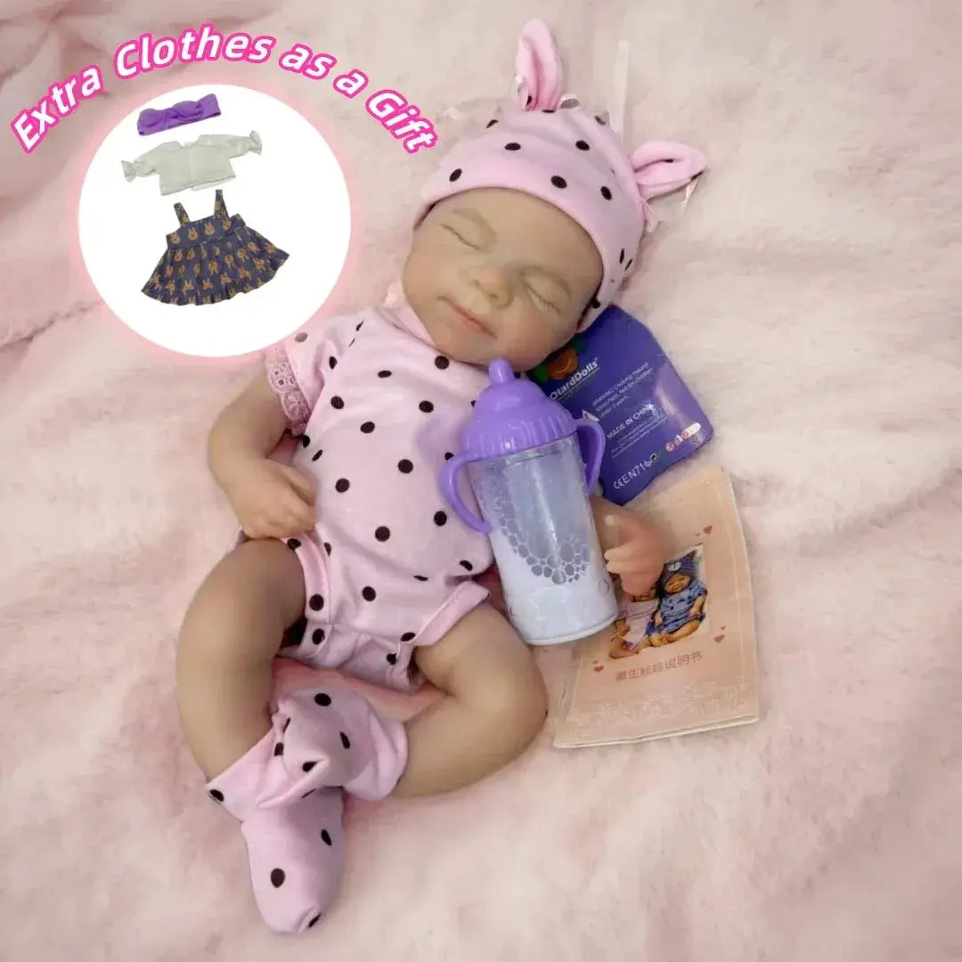 Silicone Reborn Doll 13 Inch Open Mouth 3D Painted - ToylandEU