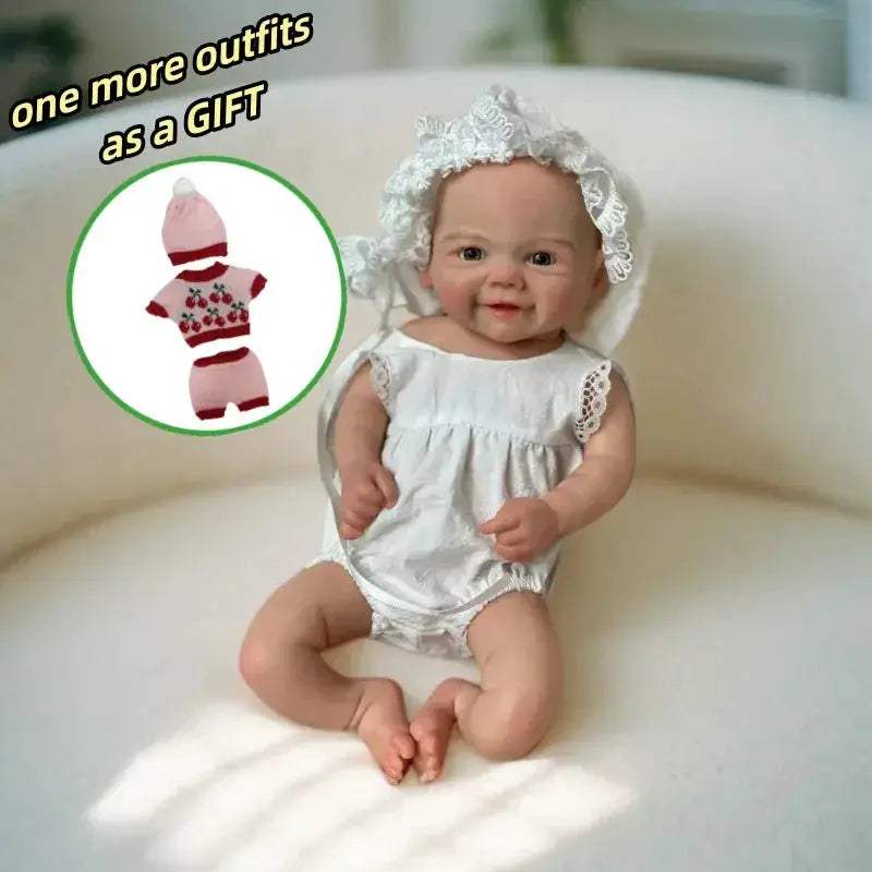 Silicone Reborn Doll 13 Inch Soft Touch Vivienne Girl - ToylandEU
