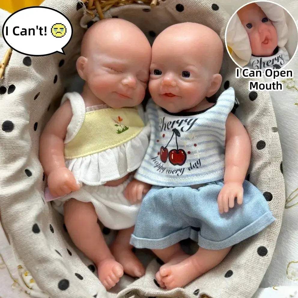Silicone Reborn Doll 20cm Soft Touch Lifelike Newborn - ToylandEU