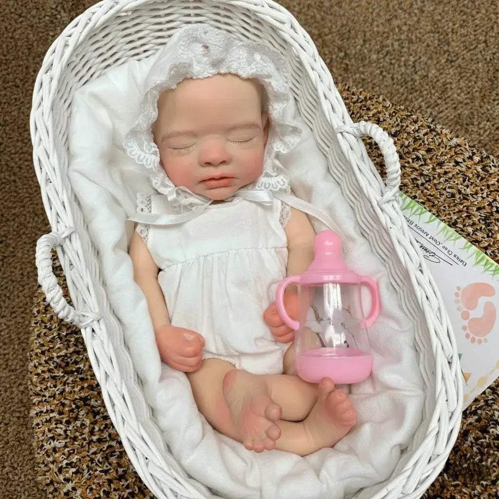 Silicone Reborn Doll 33cm Waterproof Body Painted Skin - ToylandEU