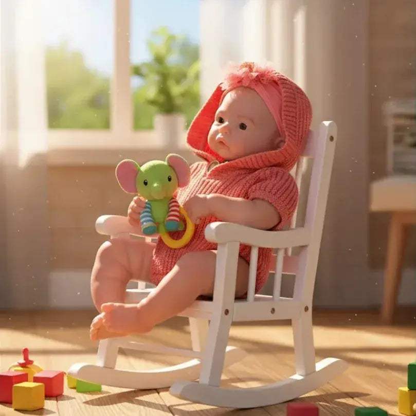 Silicone Reborn Doll 45cm Meadow Open Mouth Washable Soft Touch - ToylandEU