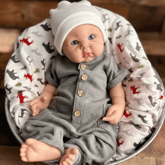  Silicone Reborn Doll 45cm Open Mouth Handmade Girl -  ToylandEU™