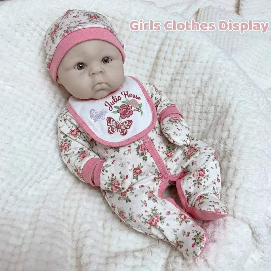  Silicone Reborn Doll 45cm Open Mouth Handmade Girl -  ToylandEU™