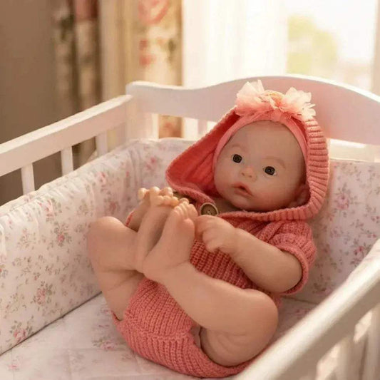  Silicone Reborn Doll Meadow 45cm Open Mouth Washable -  ToylandEU™