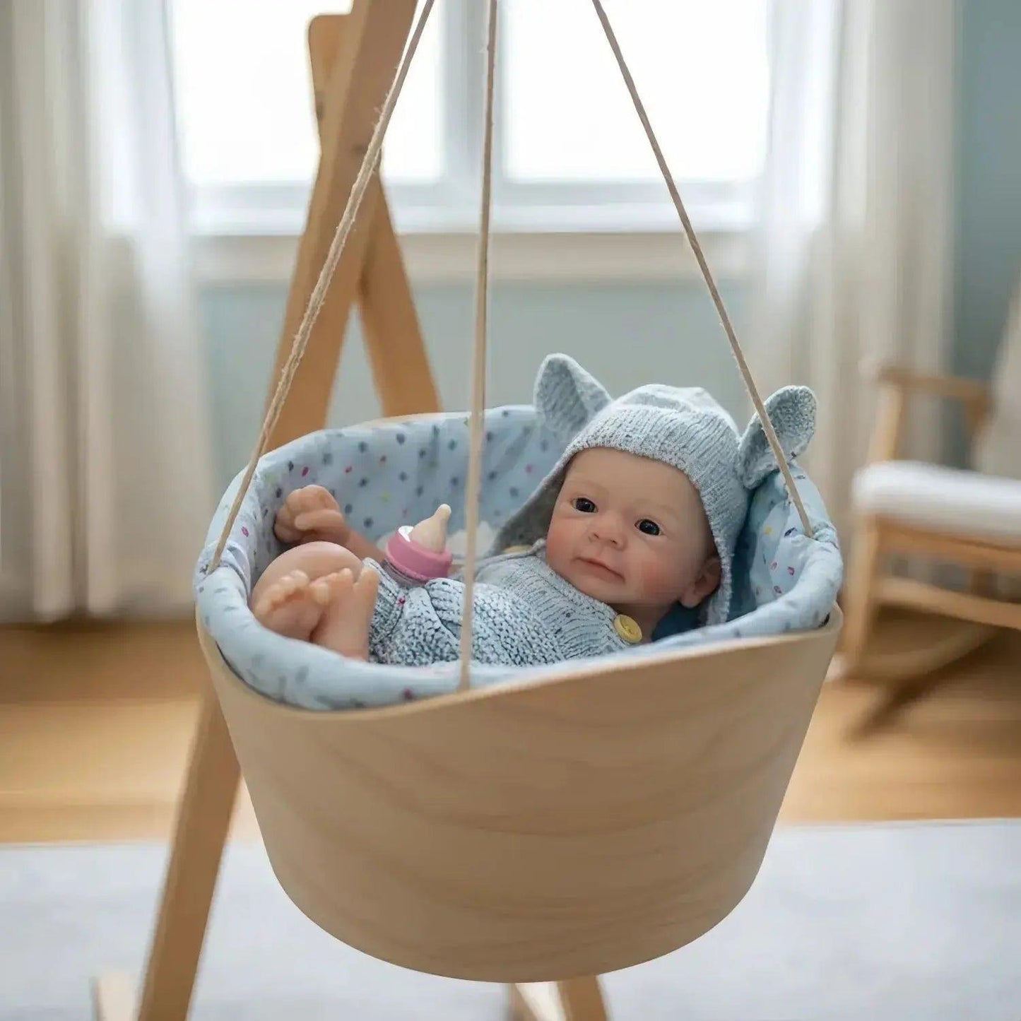  Silicone Reborn Doll Open Mouth 13 Inch Lifelike -  ToylandEU™