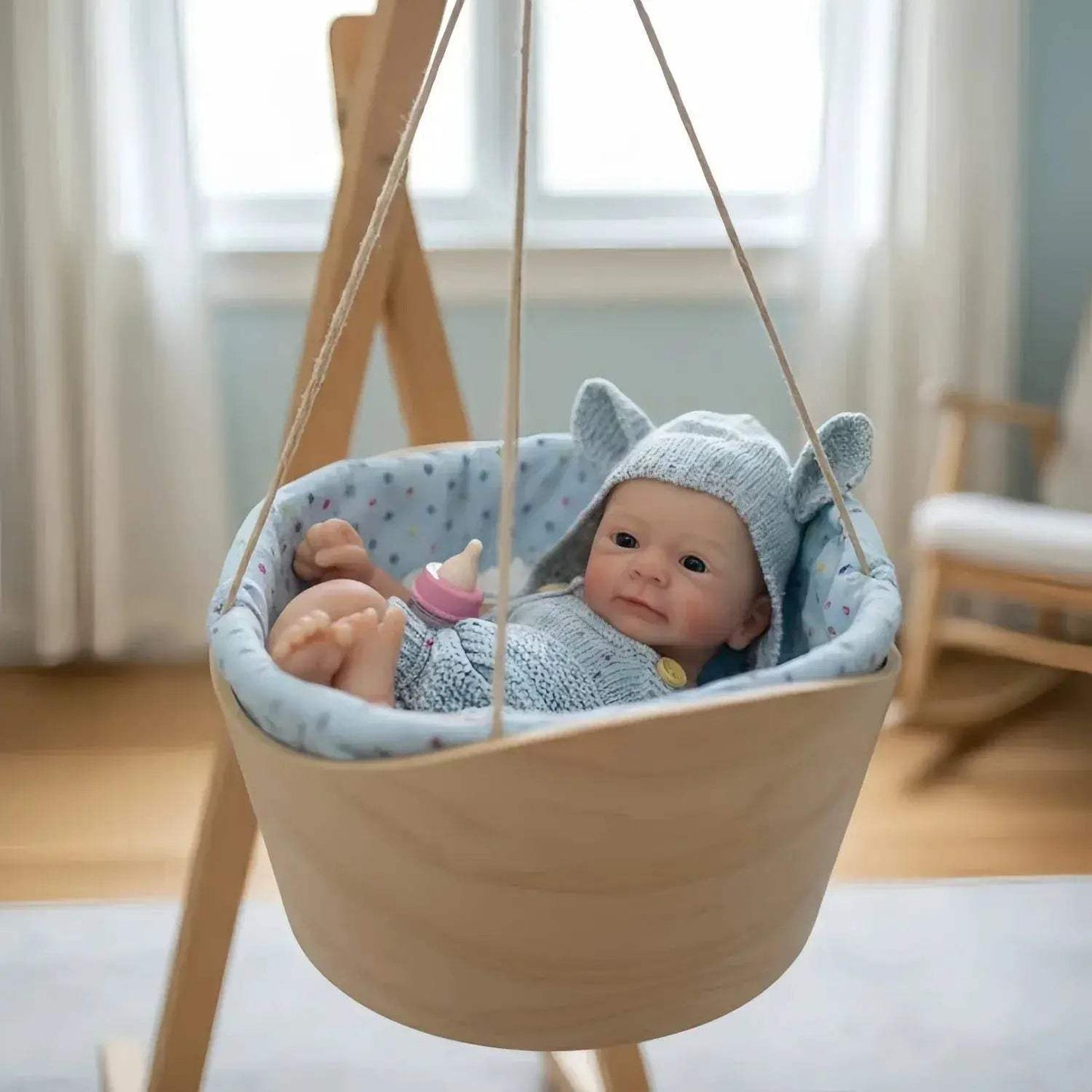  Silicone Reborn Doll Open Mouth 13 Inch Lifelike -  ToylandEU™