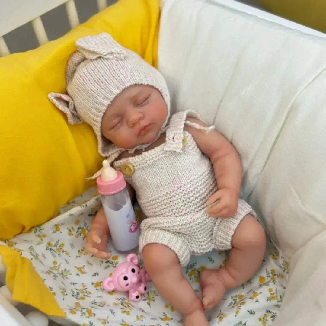 Silicone Reborn Doll Open Mouth 13 Inch Soft Washable Body - ToylandEU