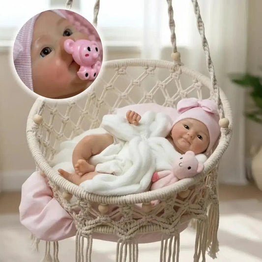  Silicone Reborn Doll Open Mouth 13In Painted Skin -  ToylandEU™