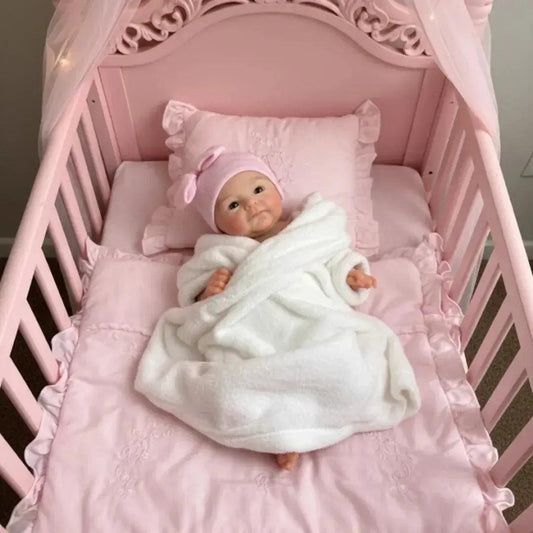  Silicone Reborn Doll Open Mouth 13In Painted Skin -  ToylandEU™